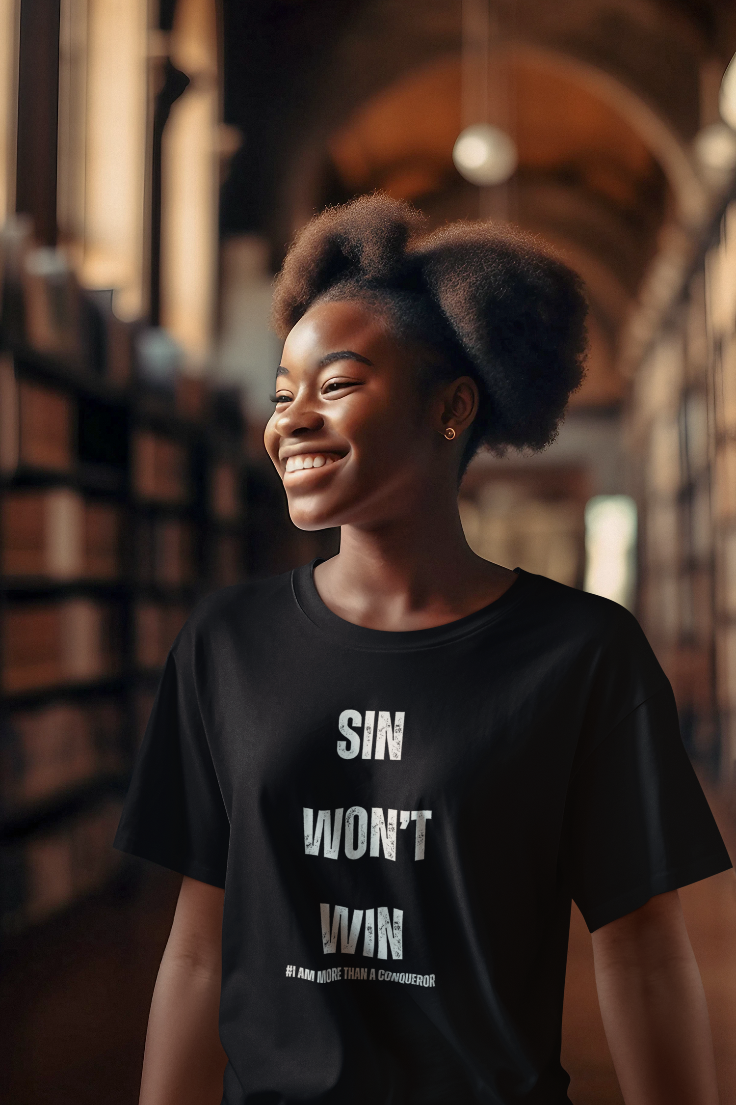 Women's T-Shirt (Sin Won't Win)